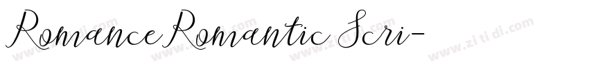 RomanceRomantic Scri字体转换